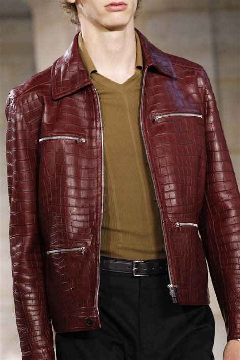 hermes green leather jacket|Hermes leather jacket men's.